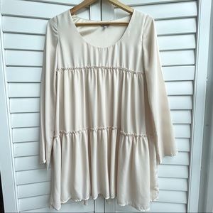 TOBI Cream Medium Baby Doll Dress